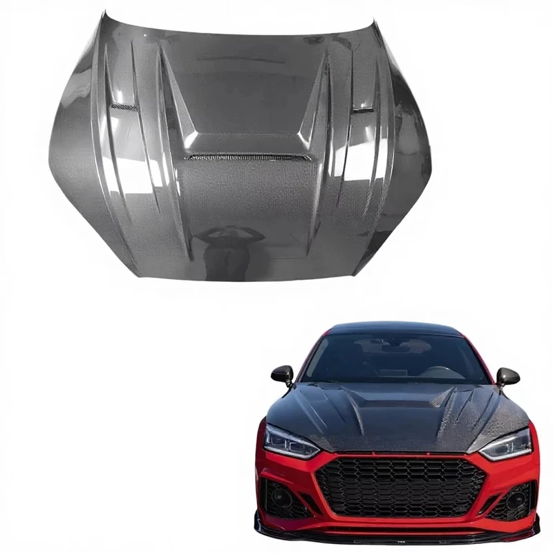 

For 2016-2024 A5 B9 B9.5 S5 RS5 Carbon Fiber Ventilated Engine Hood