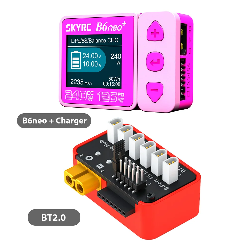 SKYRC Battery Charging Hub OSH 6-Port 1S Battery Charging Hub For LiPo LiFe Li-ion LiHV Support B6neo B6ACneo B6neo+ B6neo 2