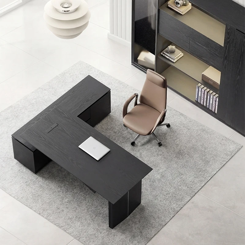 High-End, Light-Luxury Office And Chair Set, Simple Modern CEO Executive , Supervisor Manager Desk