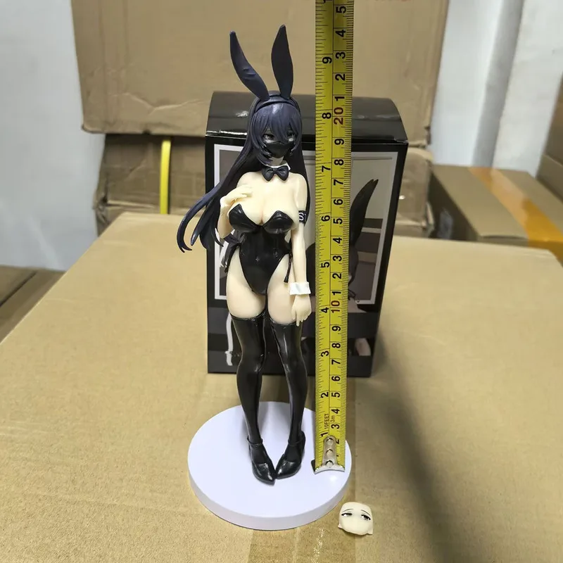 Figurka Hentai Kuro Bunny Kouhai-Chan 24cm, seksowna królicza dziewczyna, kolekcjonerska figurka akcji z PVC dla dorosłych, model zabawki, prezent dla fanów.