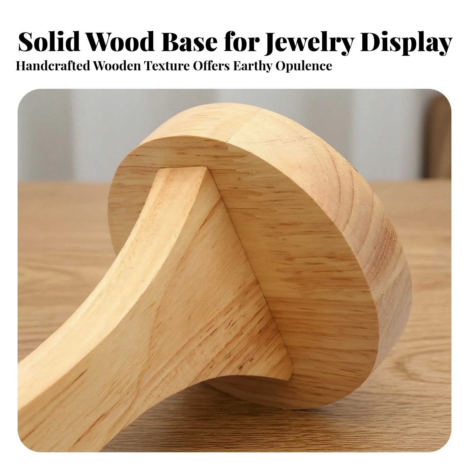 Necklace Display Bust Stand Elegant Necklace Display Bust Wooden Jewelry Holder with Base Visible Organized for Jewelers