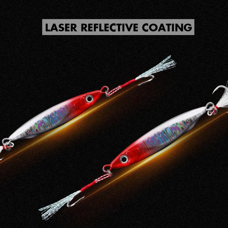 الصيد البحري الماكريل الحديد القفز هوك طويل الصب الحديد تهزهز إغراء السنانير قارب الصيد الماكريل ‌   طعم صيد التونة 60 جرام 80 جرام 100 جرام