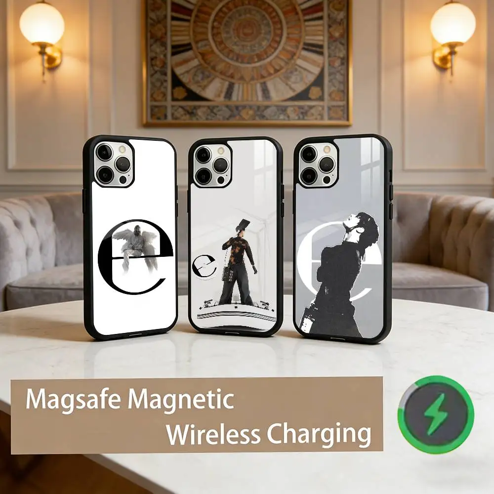 

B-Bladee Crest E-Ecco2K E Phone Case For iPhone17,16,15,14,13,12,11 Plus,Pro Max Magnetic For Magsafe Wireless Charging