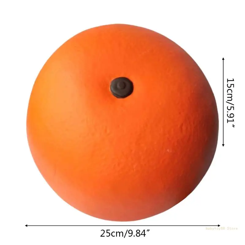 Y4ud brinquedos lento subindo para trás meia laranja bonito frutas aliviar o estresse presentes subindo creme macio