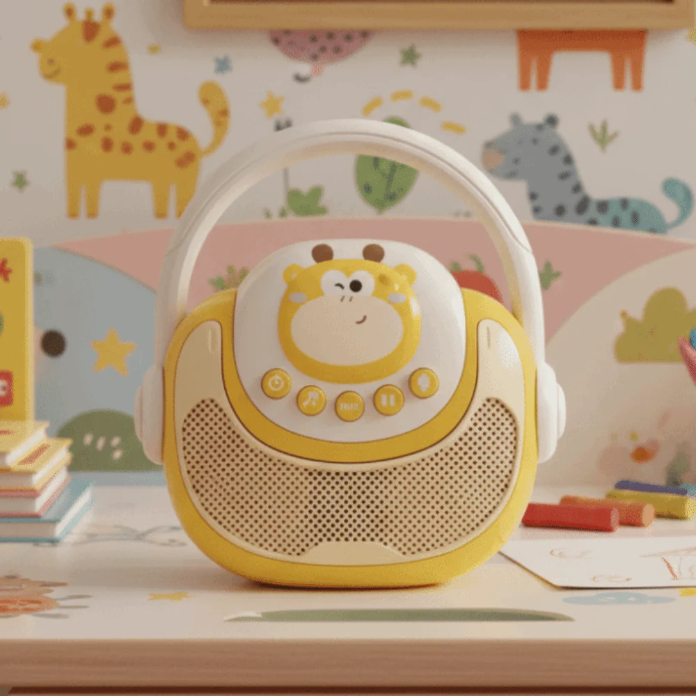 Brinquedo infantil de karaokê sem fio, conexão de telefone, máquina de cantar gravável, brinquedo educacional, alto-falante musical com luz, presentes de aniversário