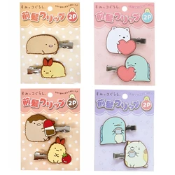 Sumikko Gurashi fermagli per capelli 2 pezzi Set Kawaii Cute Hair Pins and Clips accessori per capelli per bambini per ragazze donne forcina