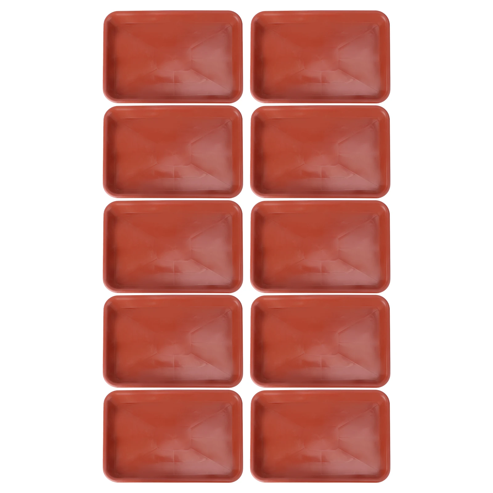 

10pcs Durable Plastic Plant Pot Base Plates for Indoor Garden Oblong Plant Pot Tray Flowerpot Tray Long Service Life