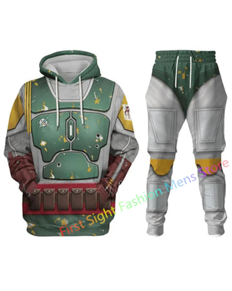 Darth Cos Vader Cosplay Anime Uniform 3D Printed Men\'s Hoodies Suits Fashion Sweatshirt Sweatpants Design Tracksuit 2 Piece Set