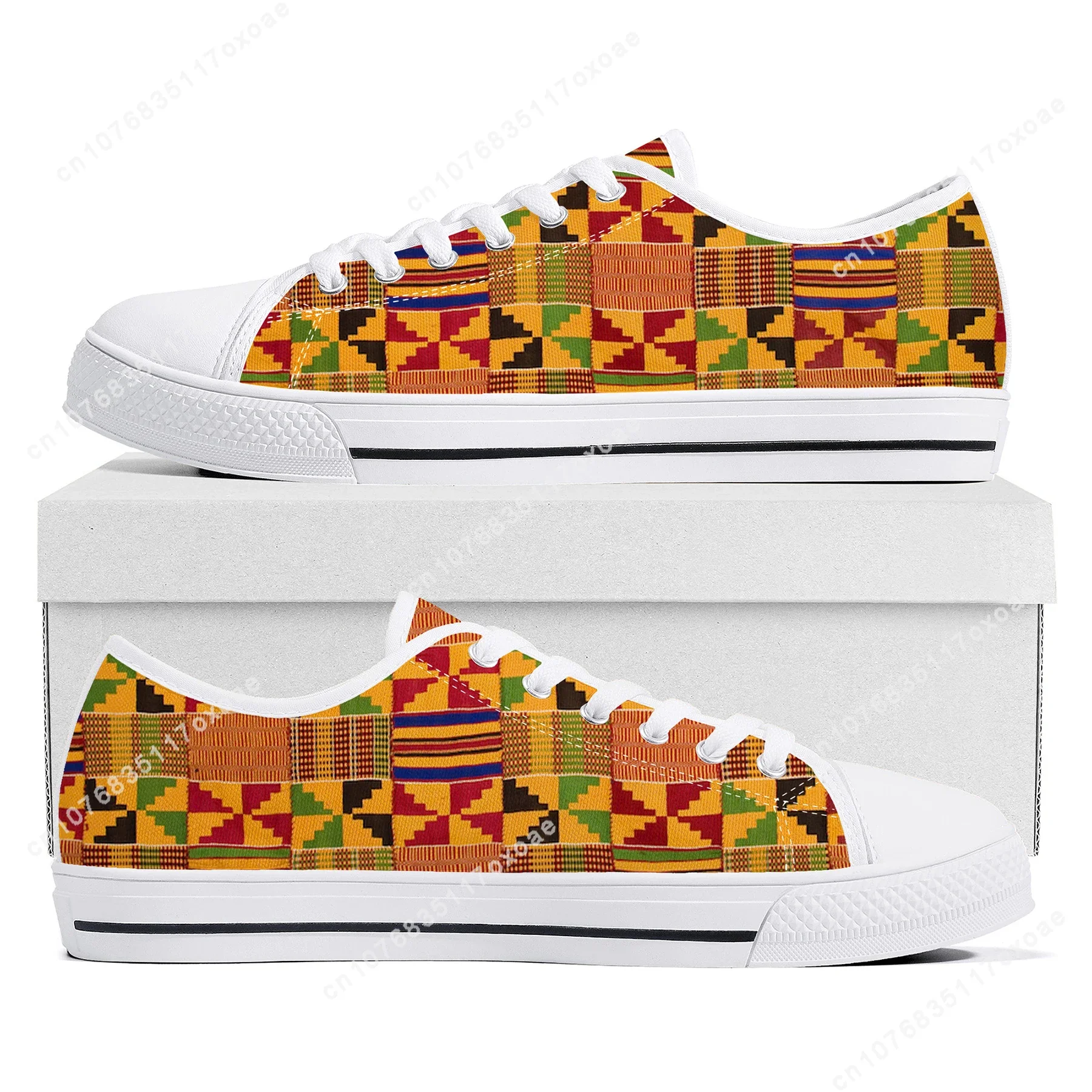 

African Ethnic Culture Design Low Top Sneakers Mens Womens Teenager High Quality Canvas Sneaker couple Casual Shoes Custom Shoe