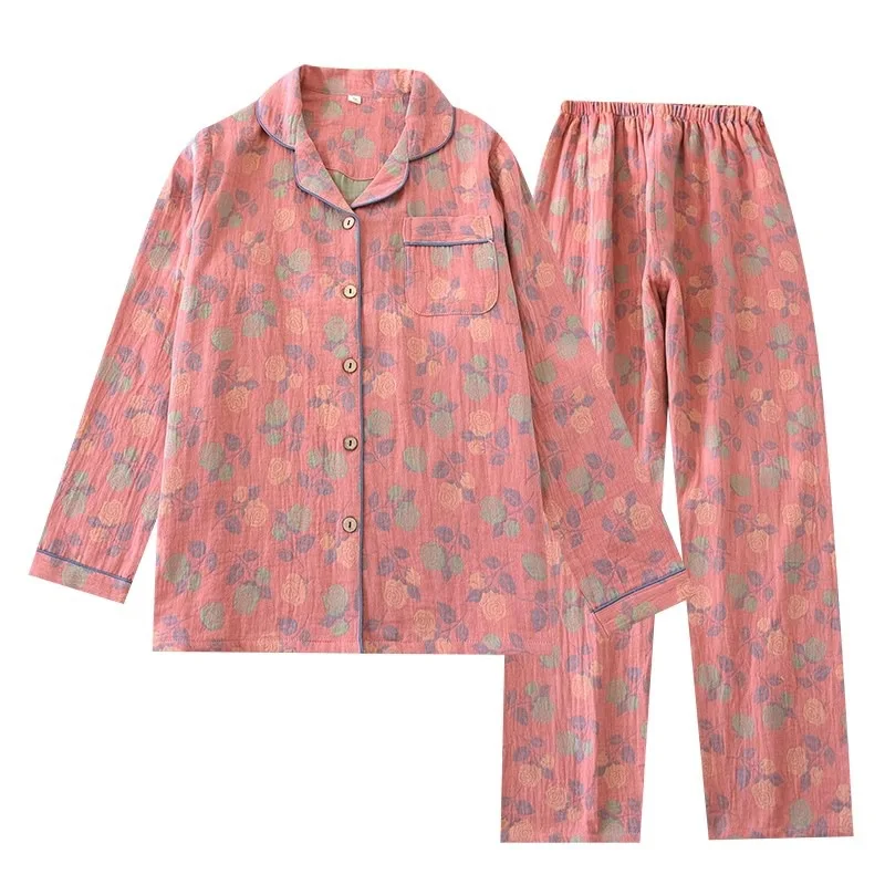 pigiama-in-cotone-jacquard-tridimensionale-a-doppio-strato-con-motivi-floreali-pastorali-maniche-lunghe-e-pantaloni-cardigan