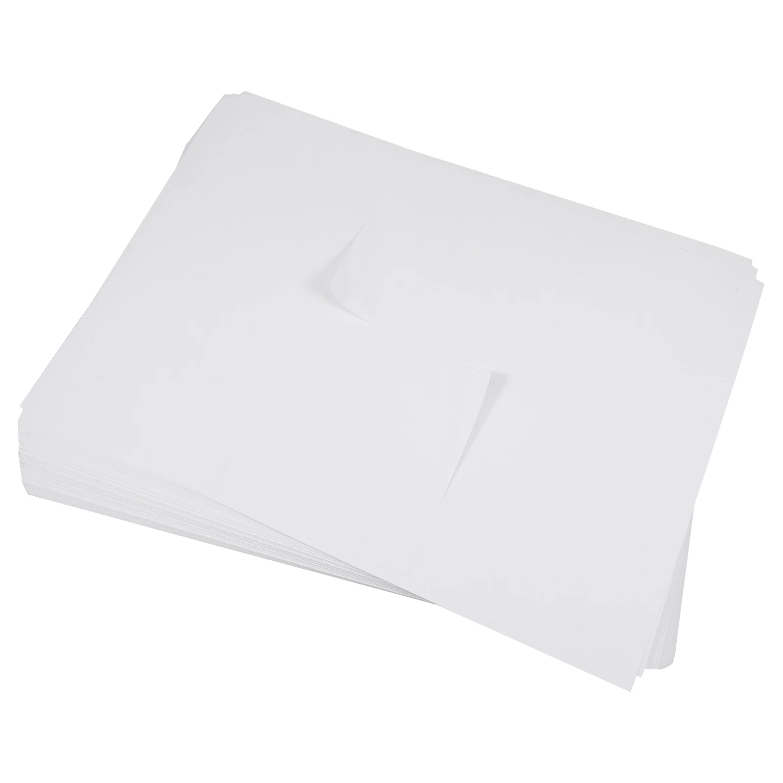 100 Sheets A4 Size Printable Sticker Paper Matte Finish Self Adhesive Labels for Printer Full Sheet Decals for Shipping and