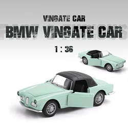 Modelo de coche Vintage Convertible BMWS, réplica de vehículo de aleación fundida a presión, clásico, extraíble, regalo de colección para niños, 1:36