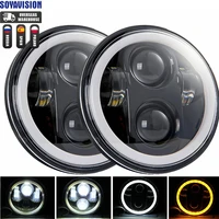 Proyector de faros LED de 5,75 pulgadas, 2 uds., para Triumph Rocket iii 3 y Speed Triple y Street Triple 5 3/4 "", faro para Iron 883 Dyna