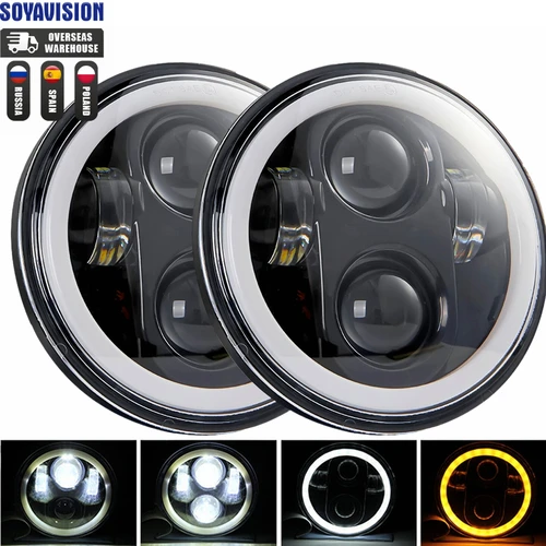 Proyector de faros LED de 5,75 pulgadas, 2 uds., para Triumph Rocket iii 3 y Speed Triple y Street Triple 5 3/4 "", faro para Iron 883 Dyna