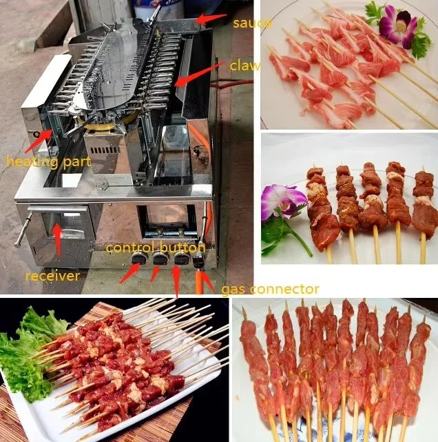 NP Brand Skewer Bbq Machine Electric Kebab Machine Automatic Bbq Kitchen Grill Equipment Automatic Skewer Bbq Machine
