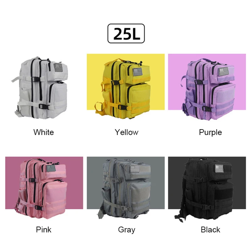 25l/45l 3P Tactische Rugzak Voor Mannen Vrouwen Roze Outdoor Camping Jacht Accessoires Militair Leger Molle Rugzakken Aanvalszak