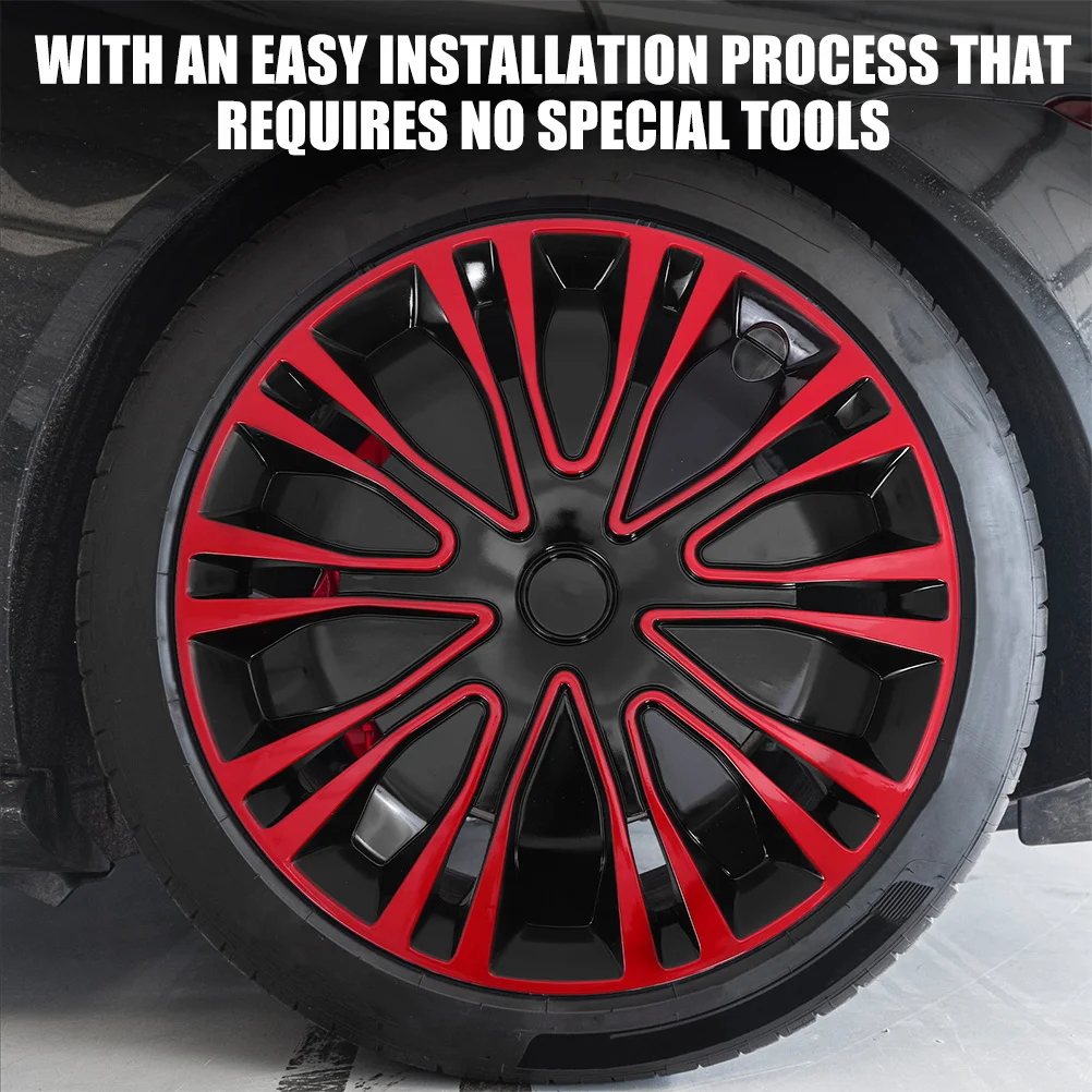 

Automotive Wheel Hub Cover 15 Inch Sturdy Decorative Hubcap Easy Install Wheel Rim Cover Car Hubcaps Hubcaps for Cars