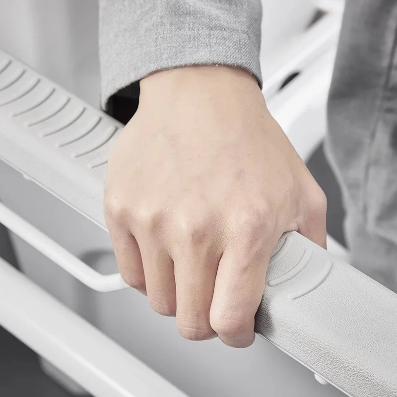 درابزين أمان الحمام درابزين من الفولاذ المقاوم للصدأ قابل للطي غير قابل للانزلاق لكبار السن والمعاقين وخالي من العوائق للاستخدام في المستشفى #3