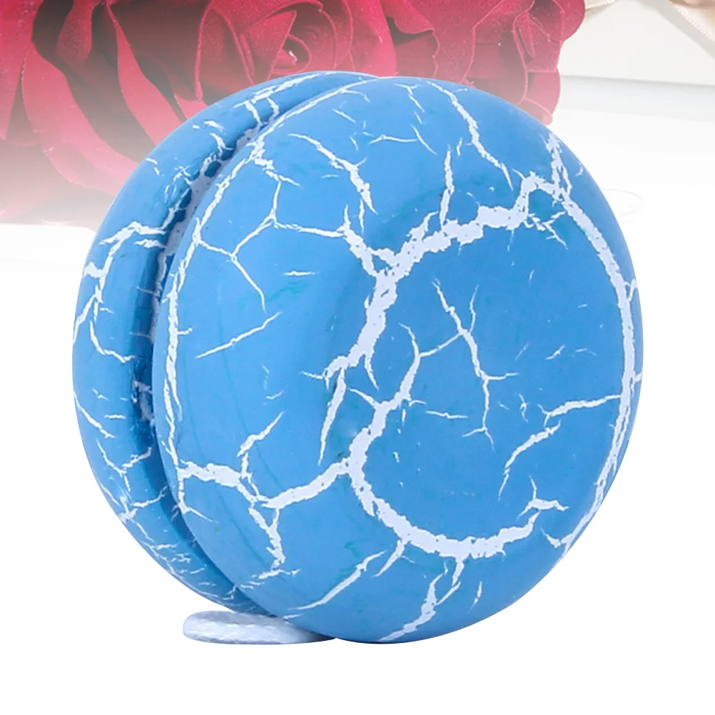 

1pc Wooden Crack Yoyo Childrens Toys Lovely Yoyo Ball Playthings for Kids Children Tollders (Blue)