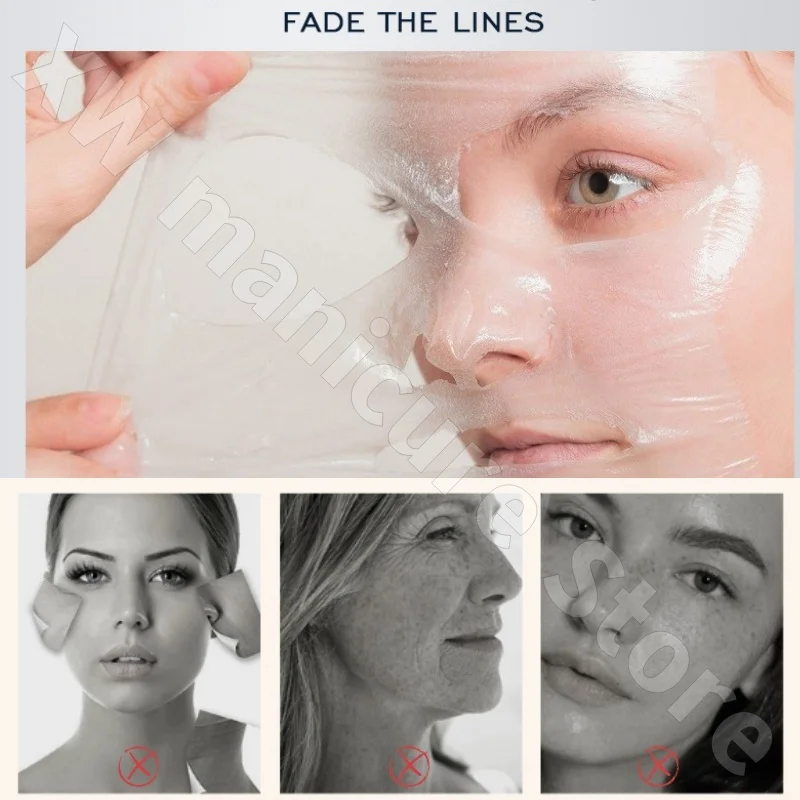 Luminous Collagen Mask Firming Lifting Moisturizing Moisturizing Brightening Skin Tone Apply Human Skin Tearing Mask 65g