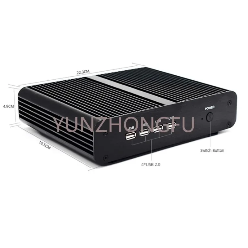 10th Gen New Fanless Mini PC Core i7 10710U i7 10510U Desktop PC Win10 2*DDR4 M.2 NVMe+Msata+2.5''SATA 4K HTPC Nettop HD DP