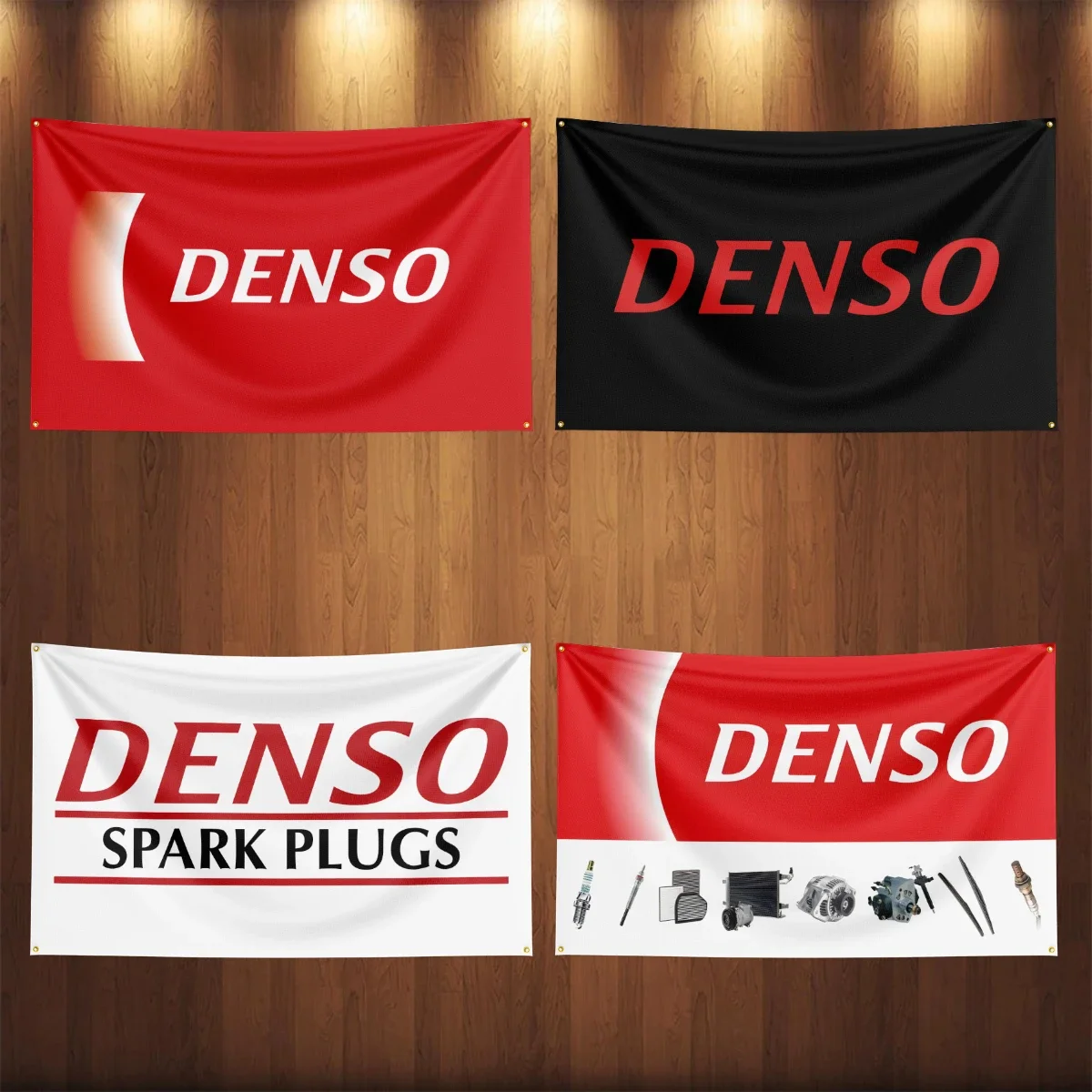 3x5Ft Densos Auto Parts Flag Car Truck Parts Accessories Banner Garage Outdoor Decoration Tapestry Poster Racing