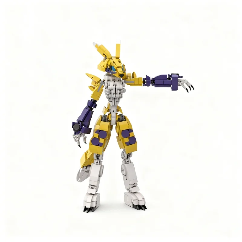 

856pcs MOC Digimon Tamers Renamon System Model Building Toys Christmas Gift Blocks Architecture DIY Education Creative Idea