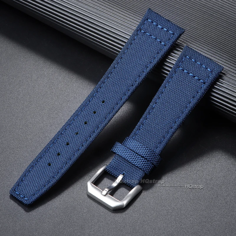 Nylon Canvas Uhrenarmband für IWC Pilot 20mm 21mm 22mm Armband Wasserdicht Sport Uhrenarmband Rindsleder Handgelenk Gürtel Männer Frauen Armband