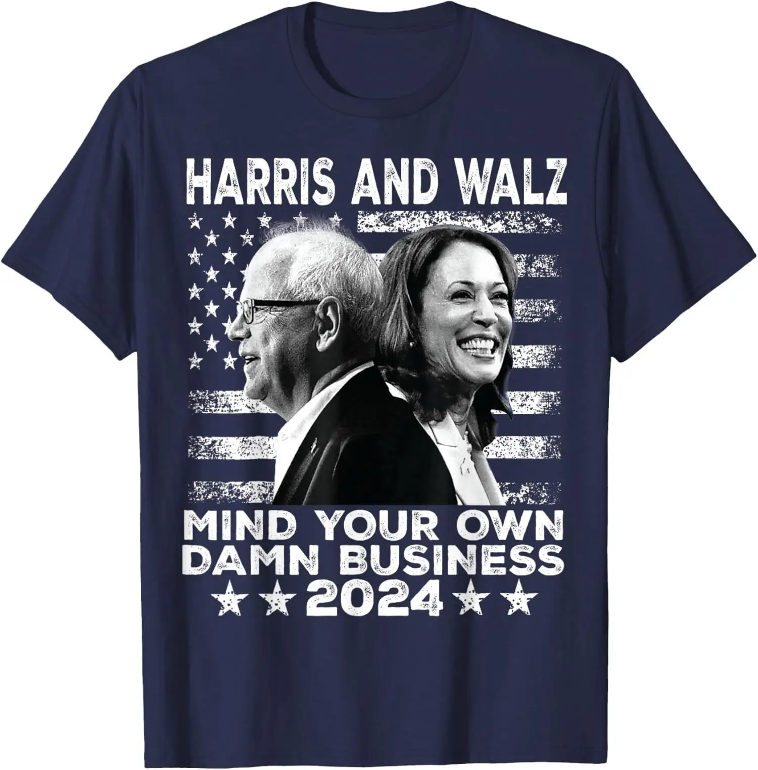 Harris Walz Tim 2024 Waltz Mind Your Own Damn Business T-Shirt