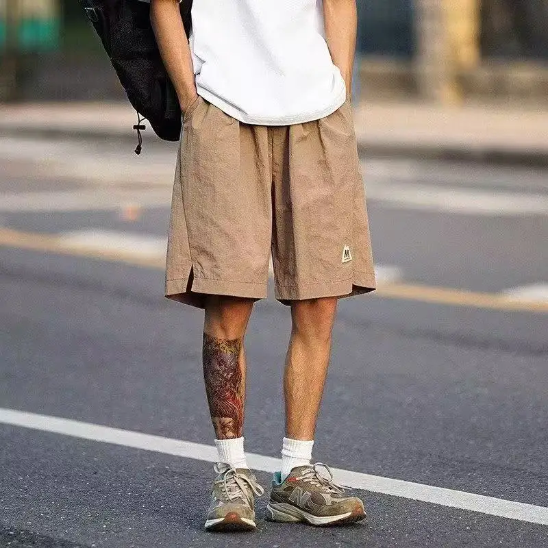 

Retro Japanese Sle Qui Dry Outdoor Casual orts Summer Youth Sports Faion Waterproof Five Point Workwear Pants