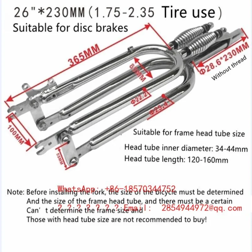 2026   High-grade Double-spring Shock-absorbing Front Fork Is Available in Stock Quickly.