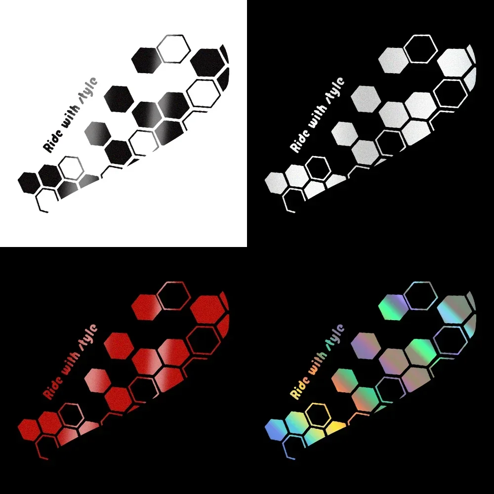 

Honeycomb Motorcycle Stickers for Fuel Tank Sides Fender Side Panels Helmet Decals Cover Scratches Waterproof Moto Accessories