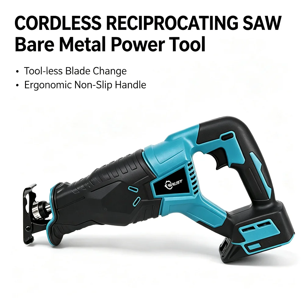 Electric Saber Saw Wood Metal Pipe Cutting Power Tool Bare Tool No Battery Cordless Reciprocating Saw For Makita Battery
