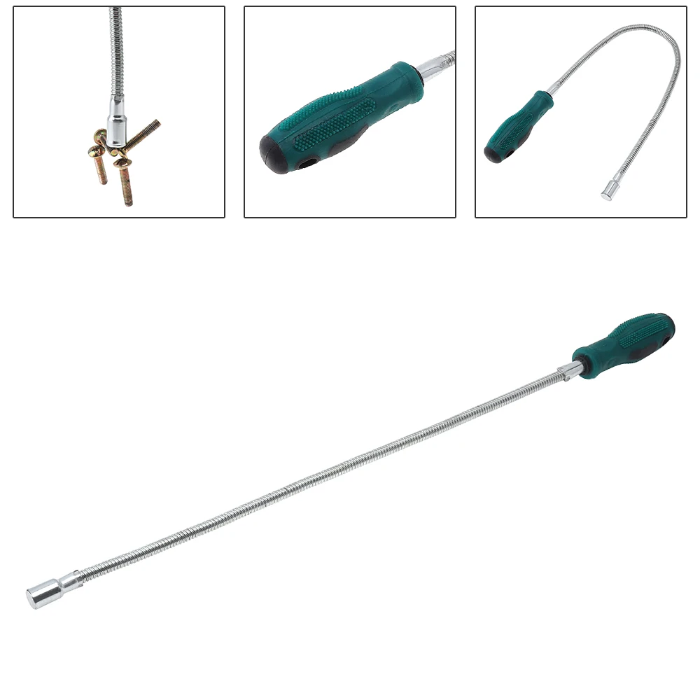 Magnetic Telescopic Pick-up Tool Flexible Spring Magnet Grab Grabber Fingers Prongs for Garbage Pick Up Arm Extension