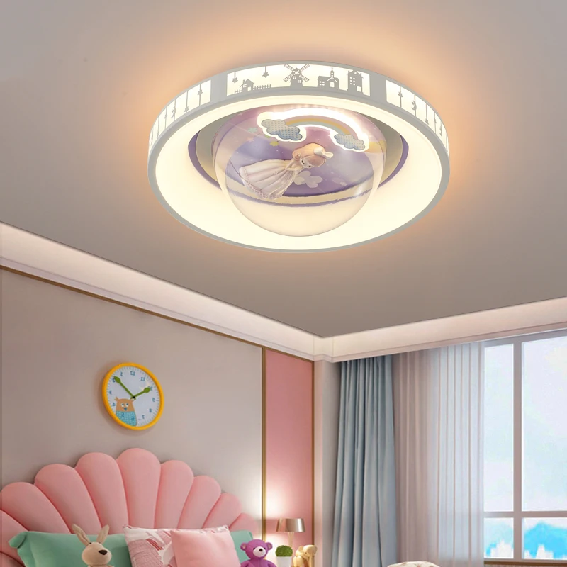 

Kids Room Light Modern Warm Creative Boy LED Full Spectrum Eye Protection Girl Princess Room Bedroom Ceiling Light