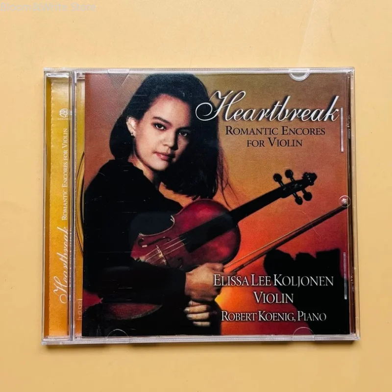 

Rare and Romantic Violin Masterpiece Album "Heartbreak" CD, Performed By Elisa on The Violin with Piano Accompaniment Music Gift