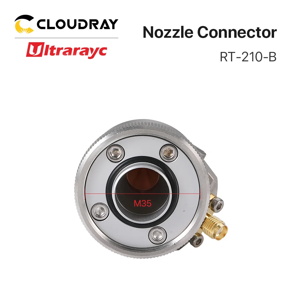 Ultrarayc raytool فوهة موصل ل raytool BT210S الفولاذ المقاوم للصدأ رأس تقطيع ليزر السيراميك الاستشعار جزء