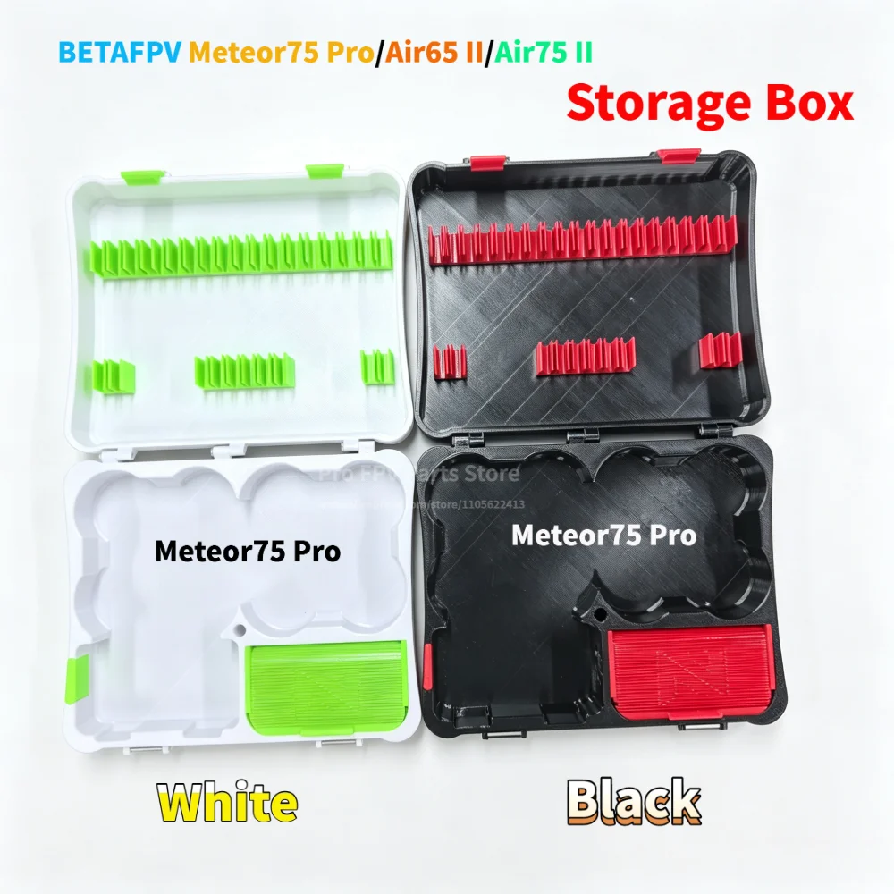 For BETAFPV Air65 II Air75 II Meteor75 Pro II Portable Protector Storage Box Fit WhoopStor3 1S LiPo Battery Dual Drone Case