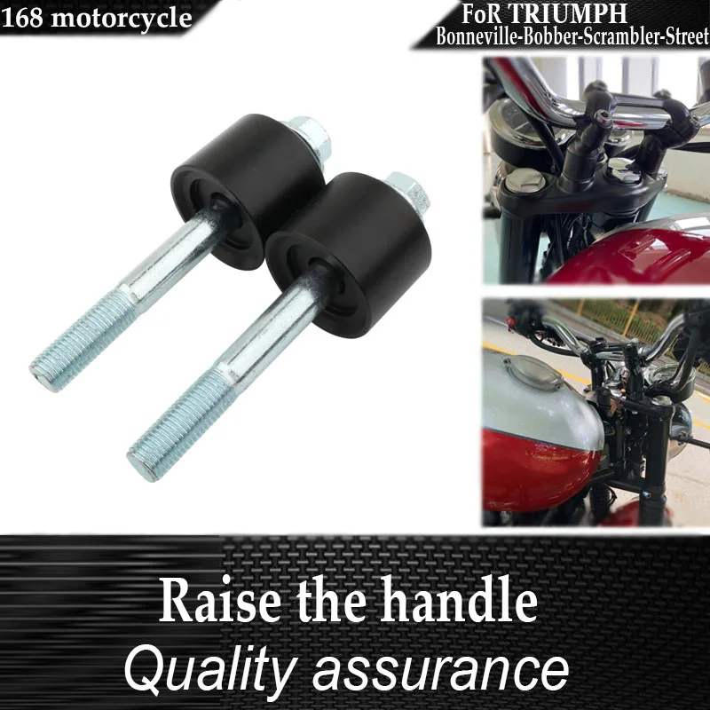 

For Triumph Bonneville T100 T120 Bobber black Scrambler 1200XC Street twinMotorcycle Handlebar Riser Clamp Spacer Bar Mount