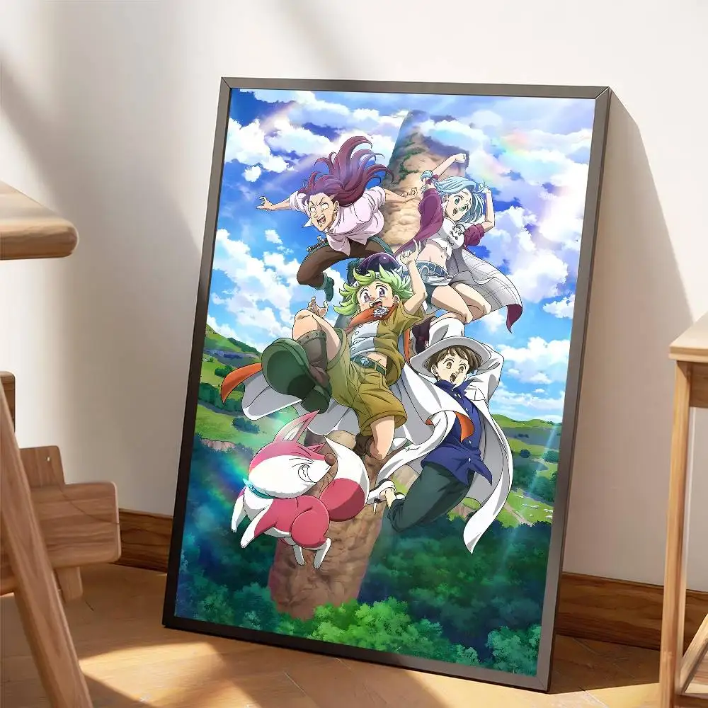 S-سبعة الخطايا القاتلة أربعة فرسان نهاية العالم ذاتية اللصق ملصق فني ورق أبيض يطبع الملصقات الفنية ديكور المنزل #4