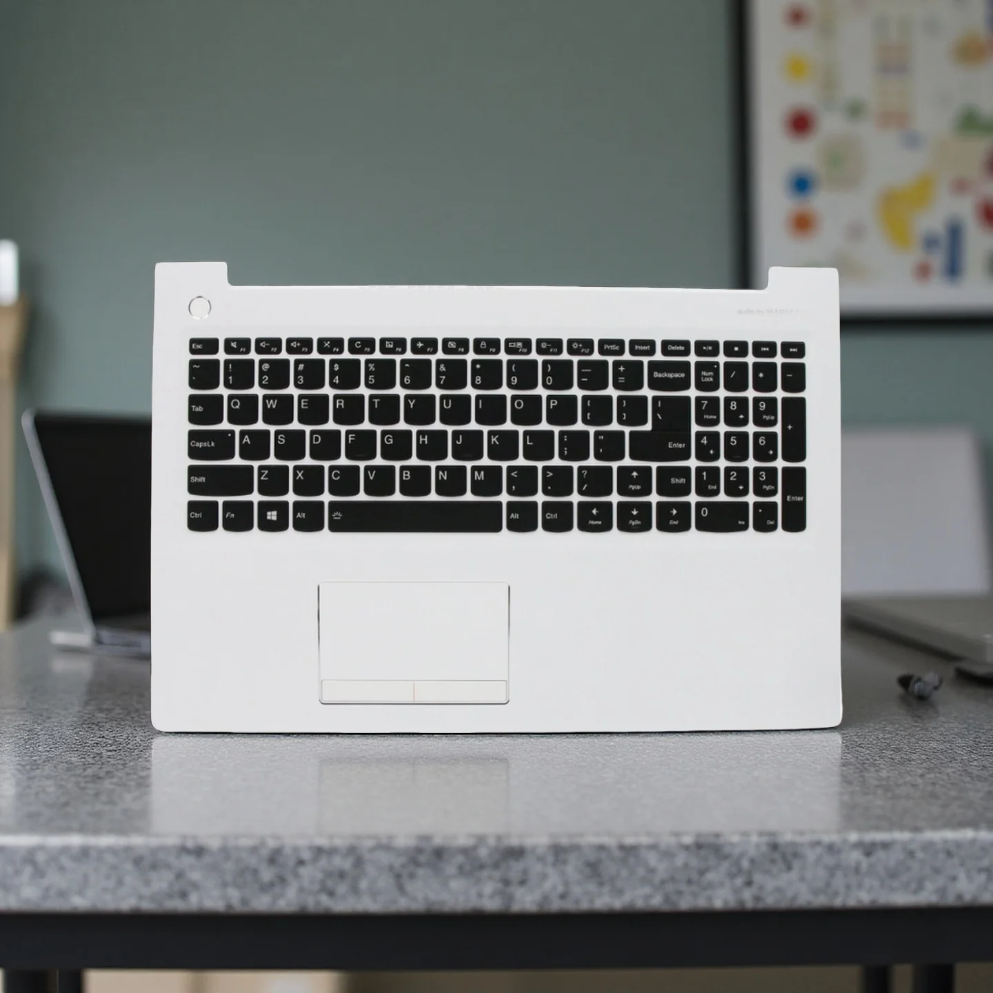 

White Upper Case Palmrest Shell Cover Backlit Keyboard For Lenovo Ideapad 310 15 510 15 15IKB 15ISK 5CB0M31274 5CB0M31261