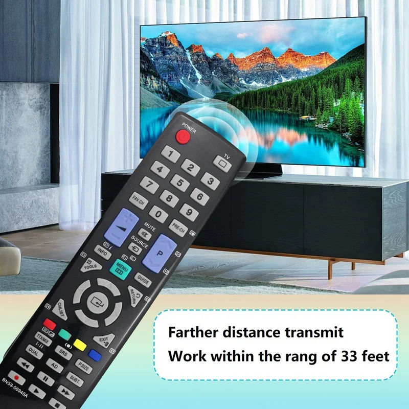 Replace BN59-00940A Remote Control For Samsung LE32B530P7N LE32B530P7W LE37B530P7W LE40B530P7 Spare Parts