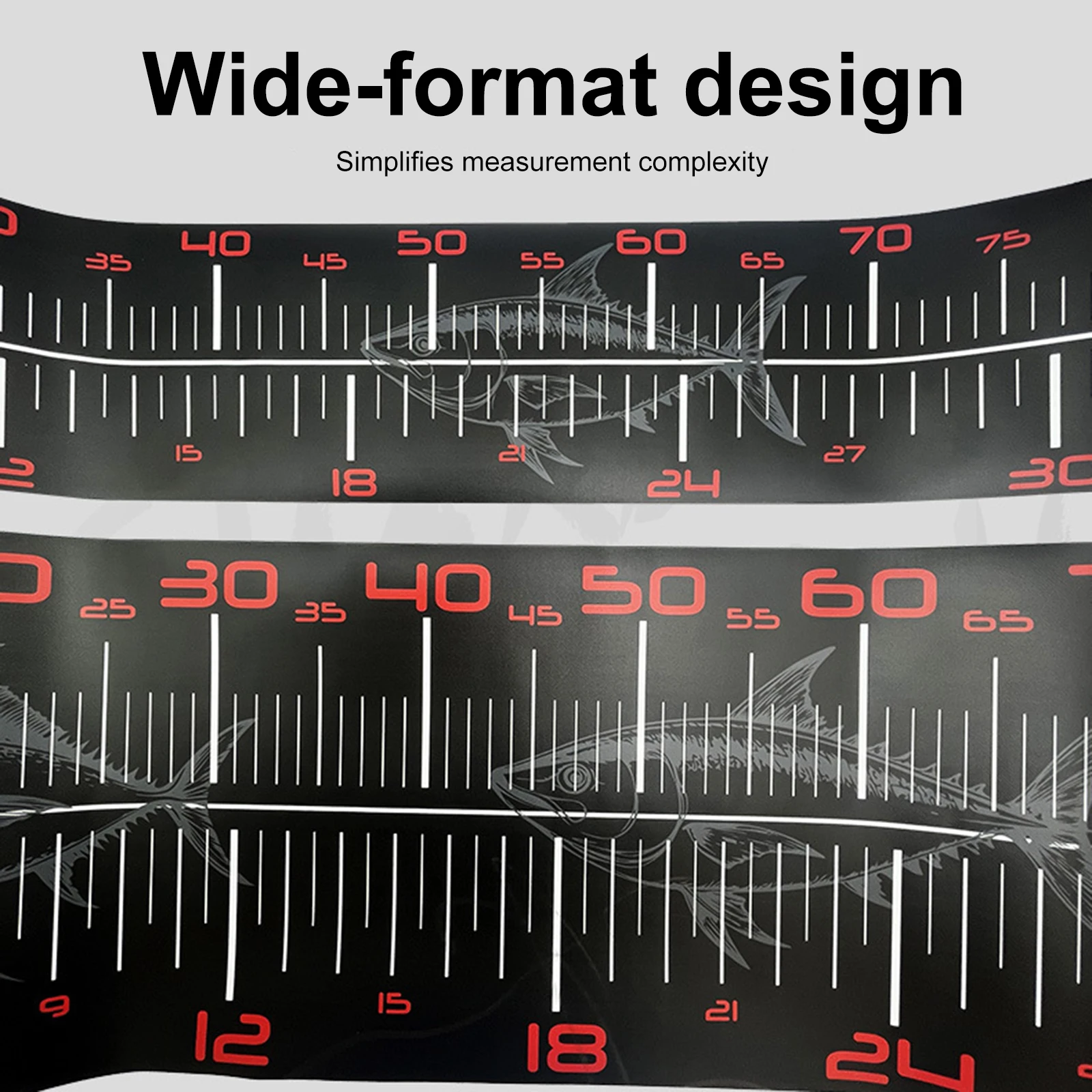 Portable Carp Fishing Measuring Scale PVC Foldable Fishing Measure Multi-Purpose Fishing Tape for Boats Sailboats Yachts Kayaks view 4