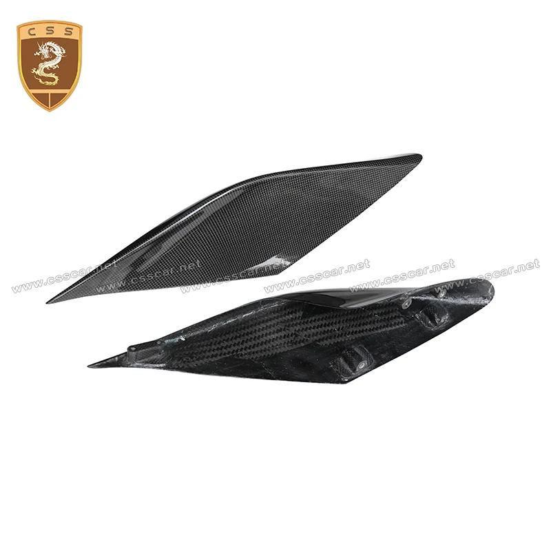 

Nov Style сухие автомобильные брызговики из углеродного волокна, аксессуар для воздухозаборника для Ferrari F8, заднее крыло, вентиляционные отверстия, автозапчасти для внешней отделки