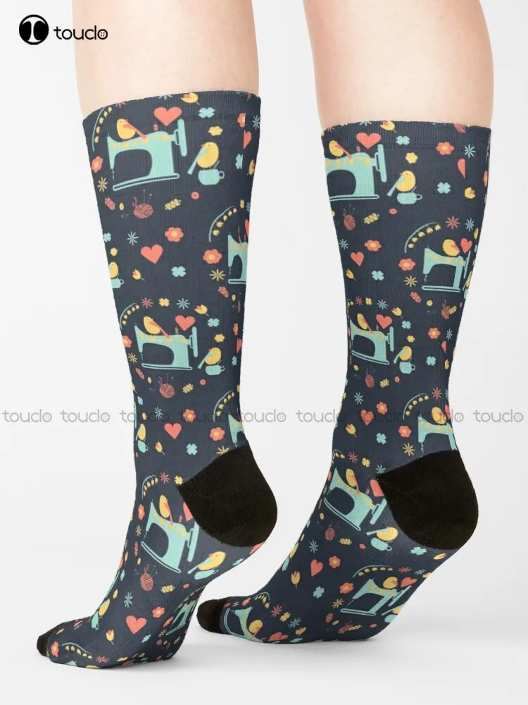 Love Sewing Socks Men'S Socks Unisex Adult Teen Youth Socks Custom Gift 360° Digital Print Hd High Quality Fashion New Women Men