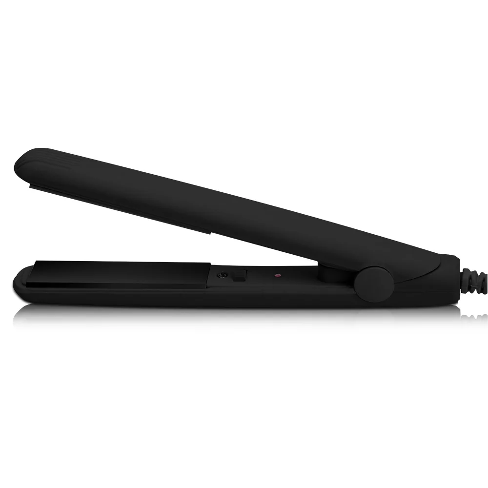 Mini Hair Straightener and Small Curling Iron 2 in1 for Short Hair,Travel Flat Iron for Bangs,Dual Voltage