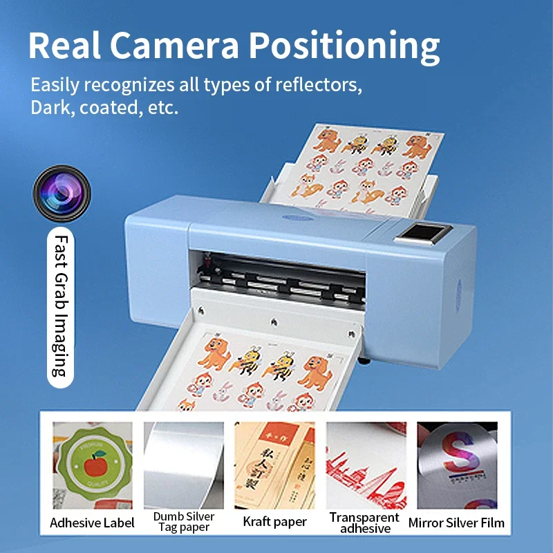 

Machine Automatic Edge Inspection Labeler 350mm Sticker Plotter USB Camera High Quality