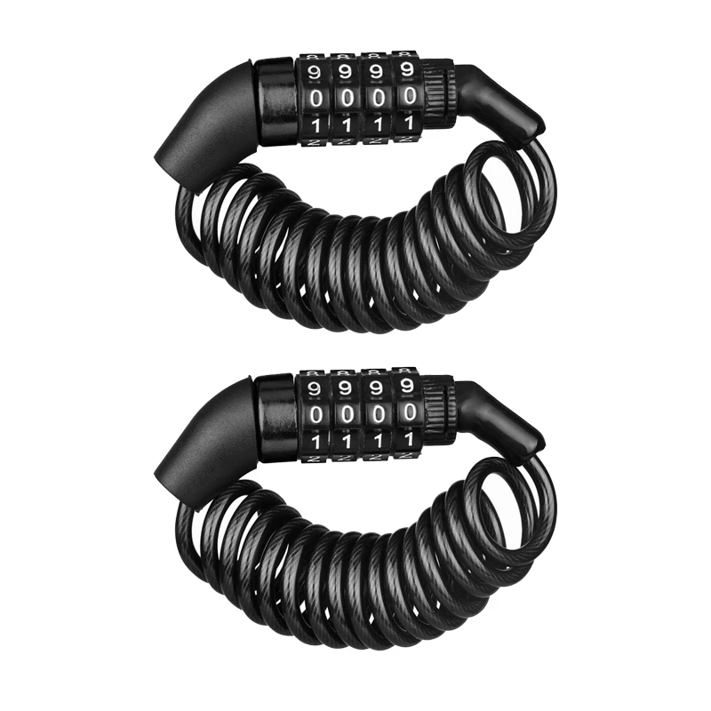 

Bicycle Lock Security Code 4 Digits Lock Anti-Theft Combination Code Security Bicycle Bicycle Accessories (2Pcs)