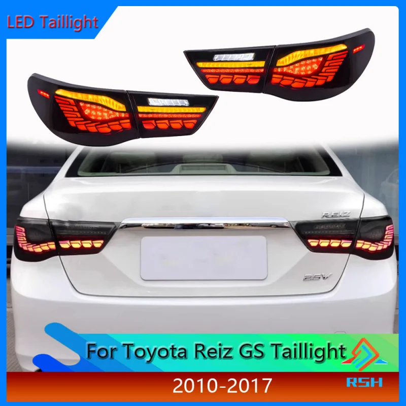 

Сборка заднего фонаря для Toyota New Reiz 2010-2017, модификация LED, свет драконьей чешуи, стоп-сигнал, поворотник