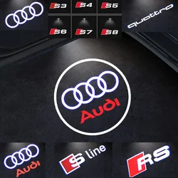 2/4 szt. Laser Led do drzwi samochodu do Audi A4 B5 B6 B7 B8 A3 8V 8P 8l A6 C5 C6 C7 A7 A7 A8 Q3 Q5 Q7 S3 S6 RS Sline Quattro